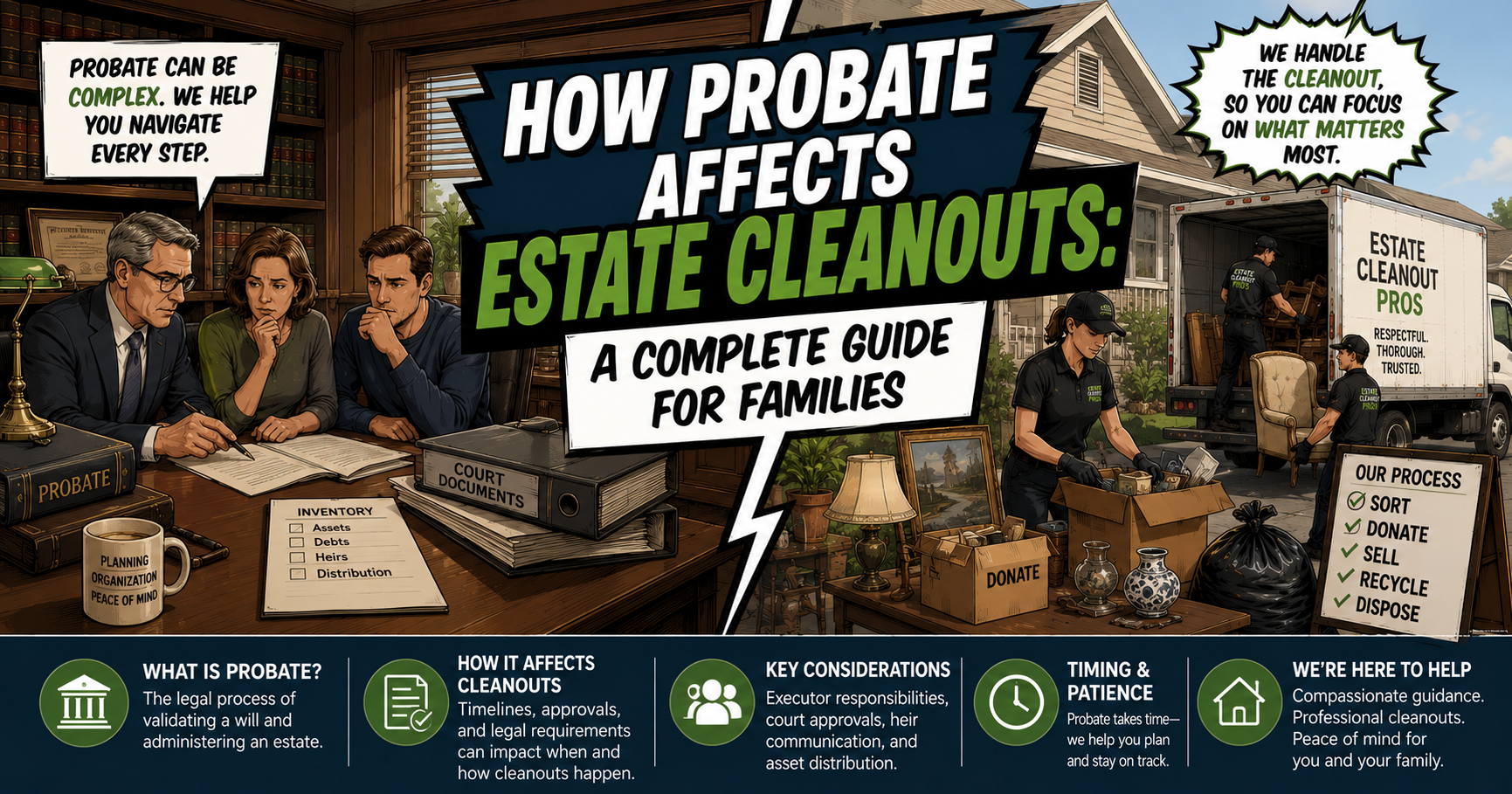 How Probate Affects Estate Cleanouts: A Complete Guide for Families